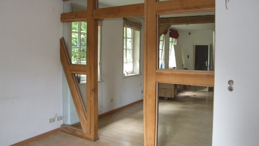 Glasmodernisierung Trennwand